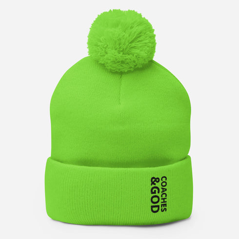 1STAR Coaches &God Onyx Pom-Pom Beanie
